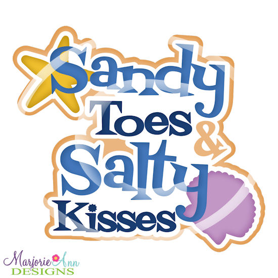 Sandy Toes & Salty Kisses Title SVG Cutting Files Sandy Toes & Salty Kisses Title SVG Cutting Files